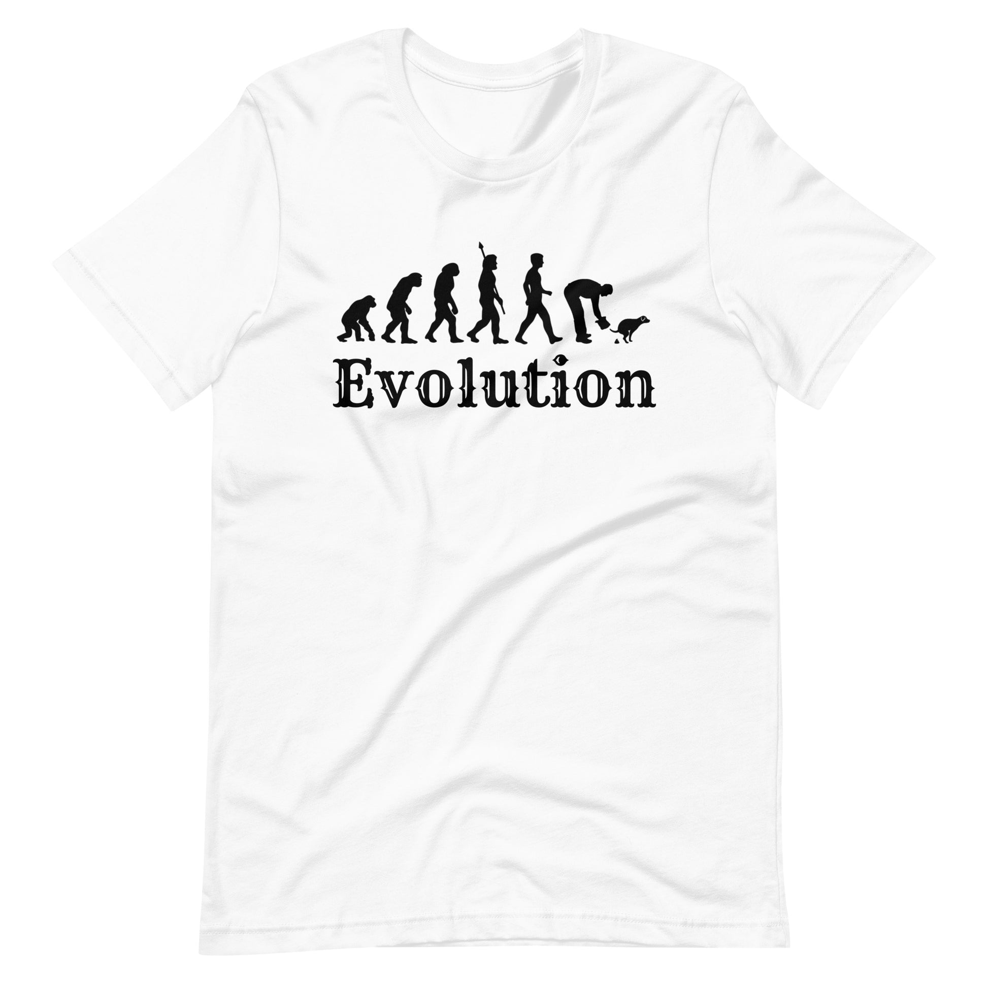 Dog Owner Evolution T-Shirt | Poop Pickup Humour | Premium Eco Tee - Jessie's Art Shop