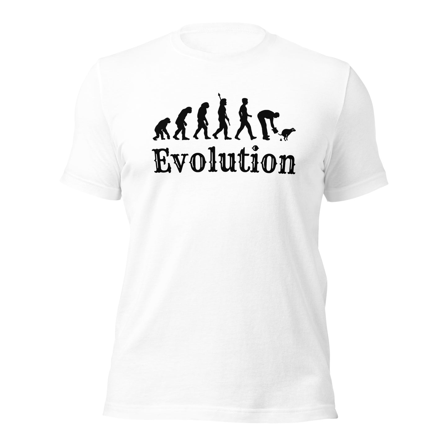 Dog Owner Evolution T-Shirt | Poop Pickup Humour | Premium Eco Tee - Jessie's Art Shop