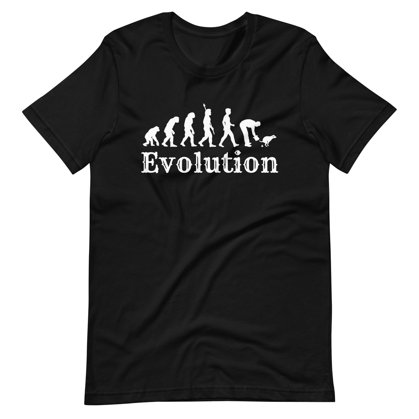 Dog Owner Evolution T-Shirt | Poop Pickup Humour | Premium Eco Tee - Jessie's Art Shop