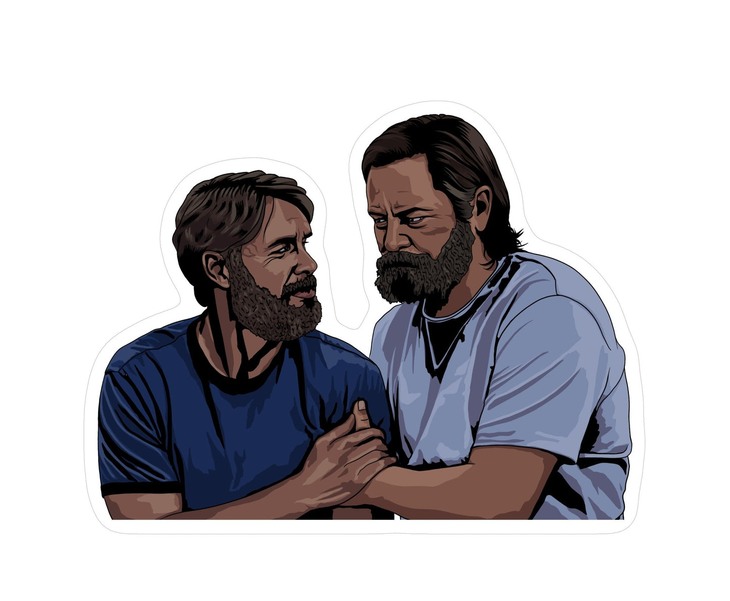 Bill & Frank Sticker | The Last of Us | Eco-Friendly Vinyl Art - Jessie's Art Shop