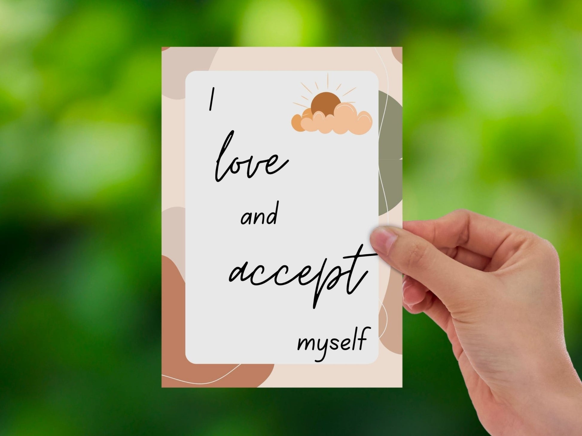 Boho Daily Affirmation Cards | Self Care Gift Set | Positive Mindset Cards - Jessie's Art Shop