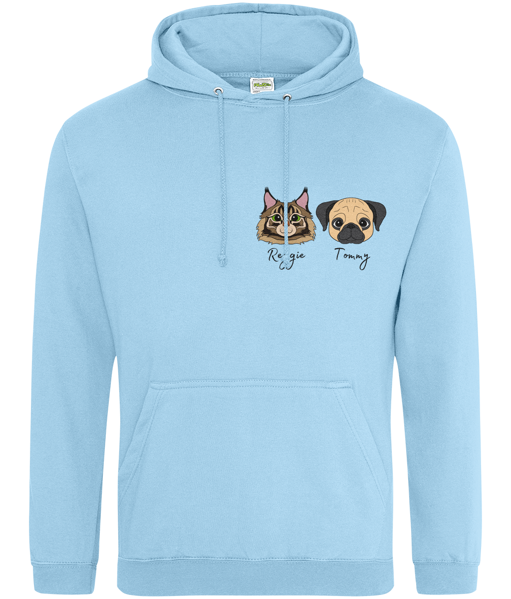 Custom Pet Portrait Hoodie | Personalized Dog & Cat Breed Gift - Jessie's Art Shop