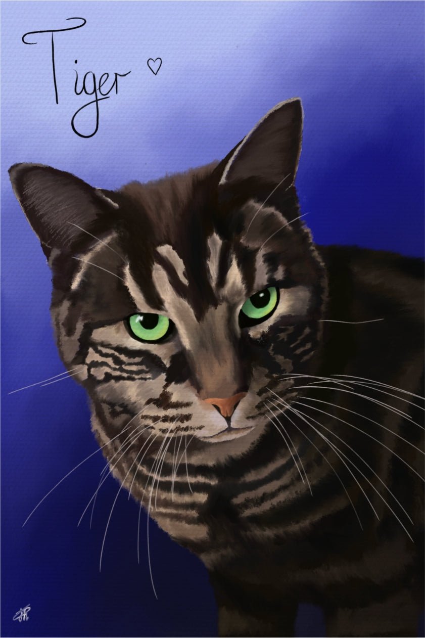 Custom Pet Portrait Art | Digital & Print Options | Oil Painting Style - Jessie's Art Shop