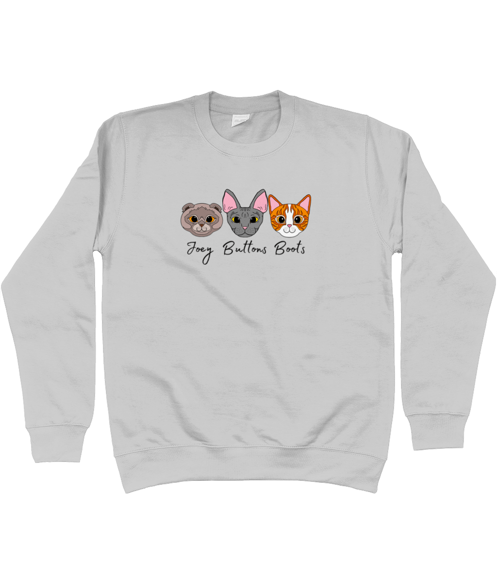 Custom Pet Portrait Sweatshirt | 40+ Dog & Cat Breeds | Eco-Friendly - Jessie's Art Shop