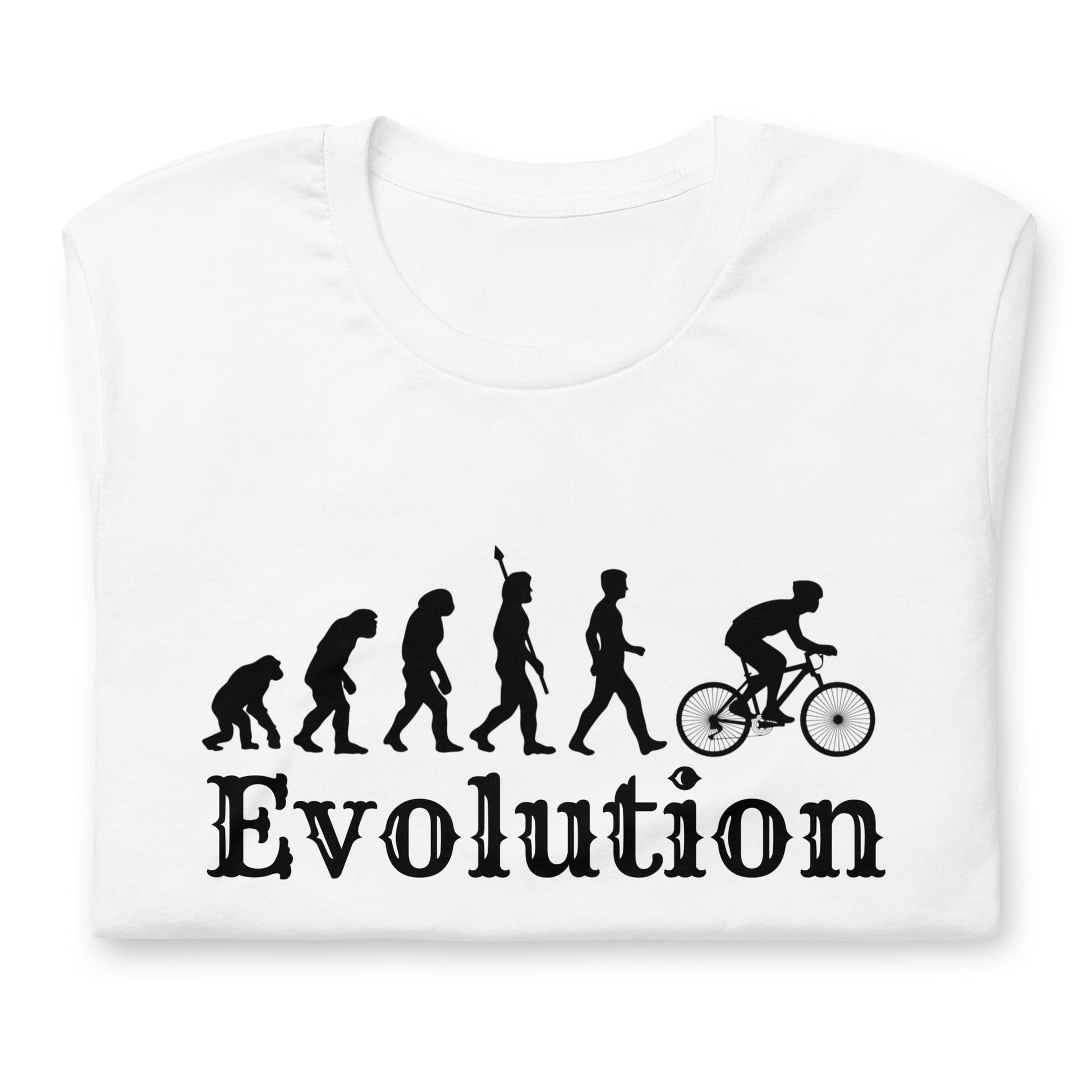 Cyclist Evolution T-Shirt | Bicycle Science Design | Premium Eco Tee - Jessie's Art Shop