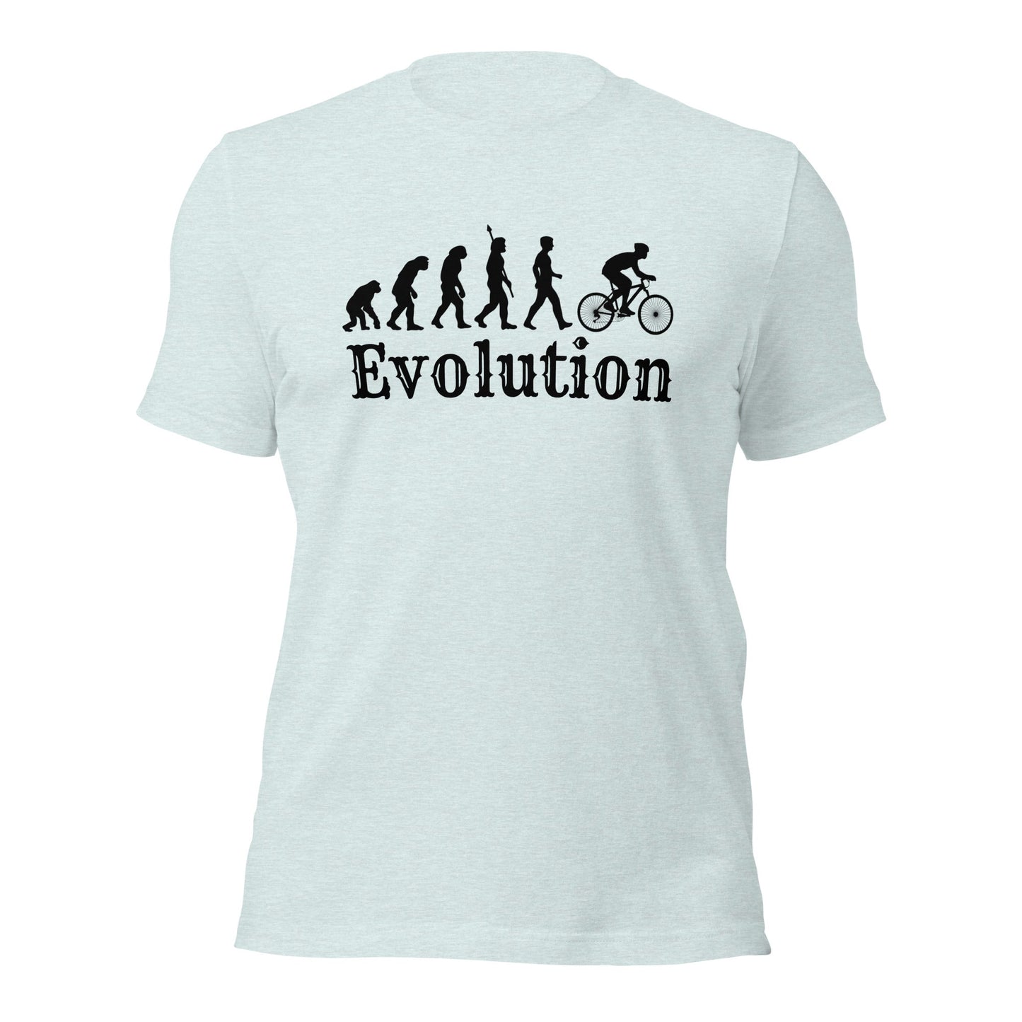 Cyclist Evolution T-Shirt | Bicycle Science Design | Premium Eco Tee - Jessie's Art Shop