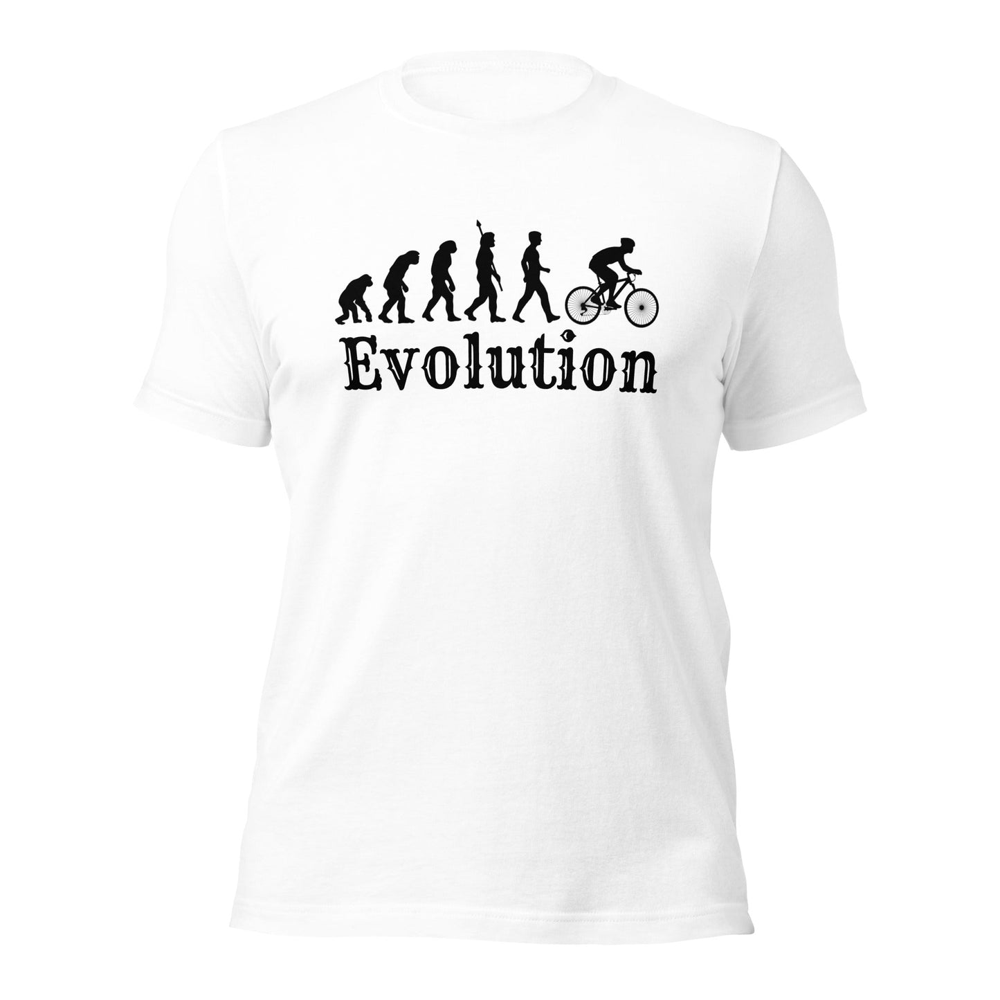 Cyclist Evolution T-Shirt | Bicycle Science Design | Premium Eco Tee - Jessie's Art Shop