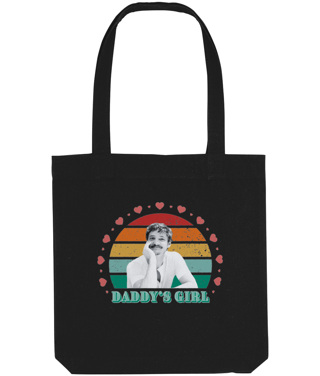 Daddy's girl tote bag | Pedro Pascal fan gift | eco friendly bag - Jessie's Art Shop