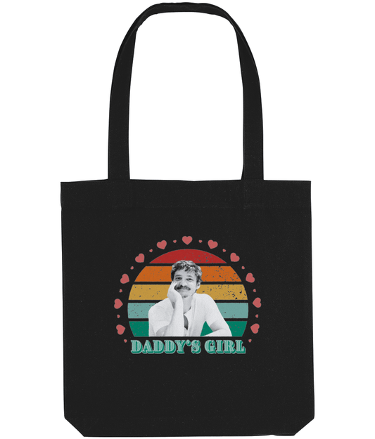 Daddy's girl tote bag | Pedro Pascal fan gift | eco friendly bag - Jessie's Art Shop