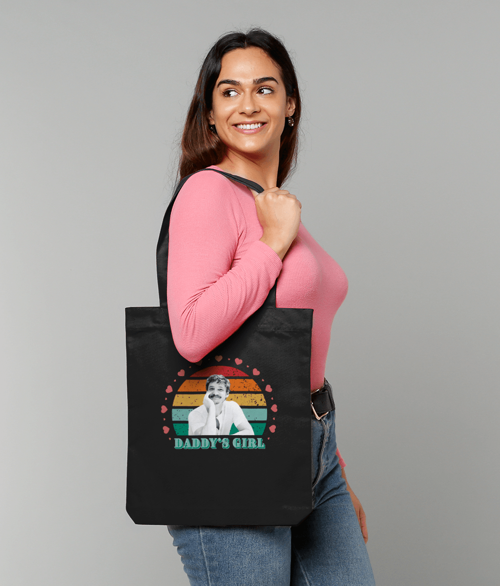Daddy's girl tote bag | Pedro Pascal fan gift | eco friendly bag - Jessie's Art Shop