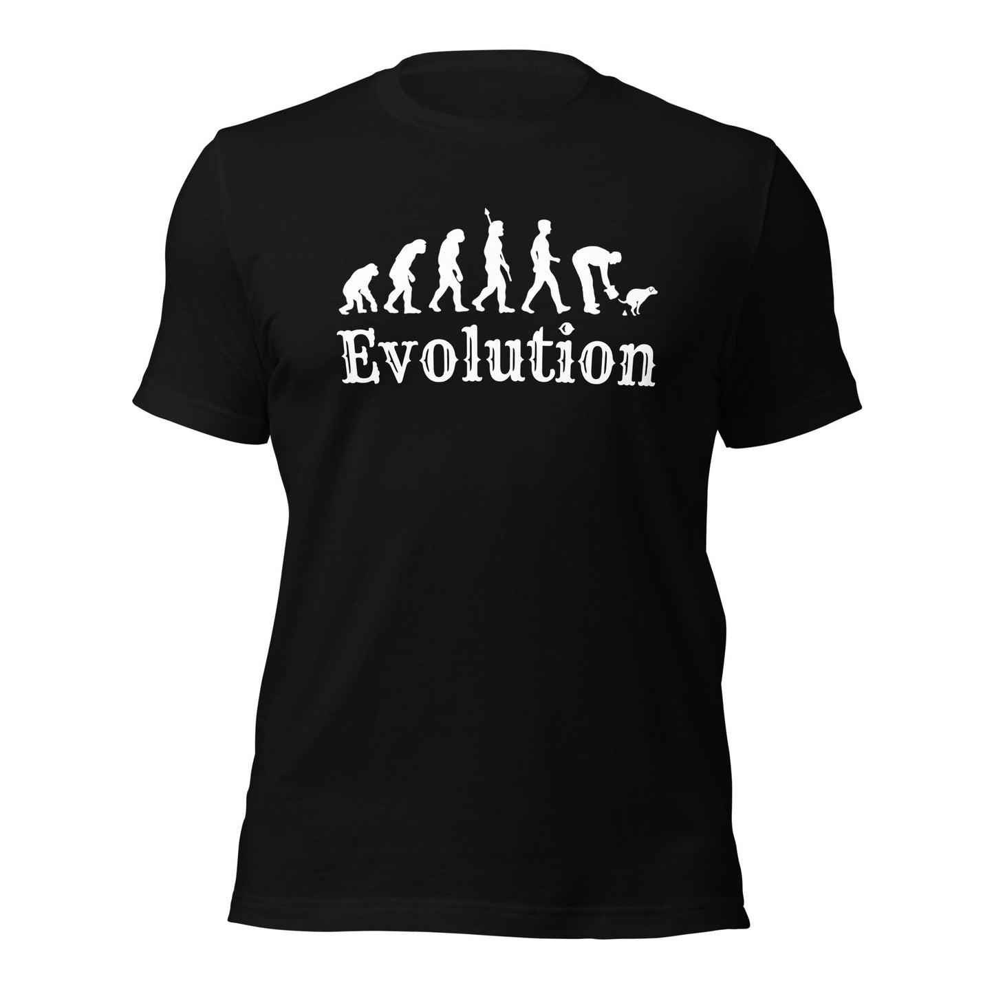 Dog Owner Evolution T-Shirt | Poop Pickup Humour | Premium Eco Tee - Jessie's Art Shop