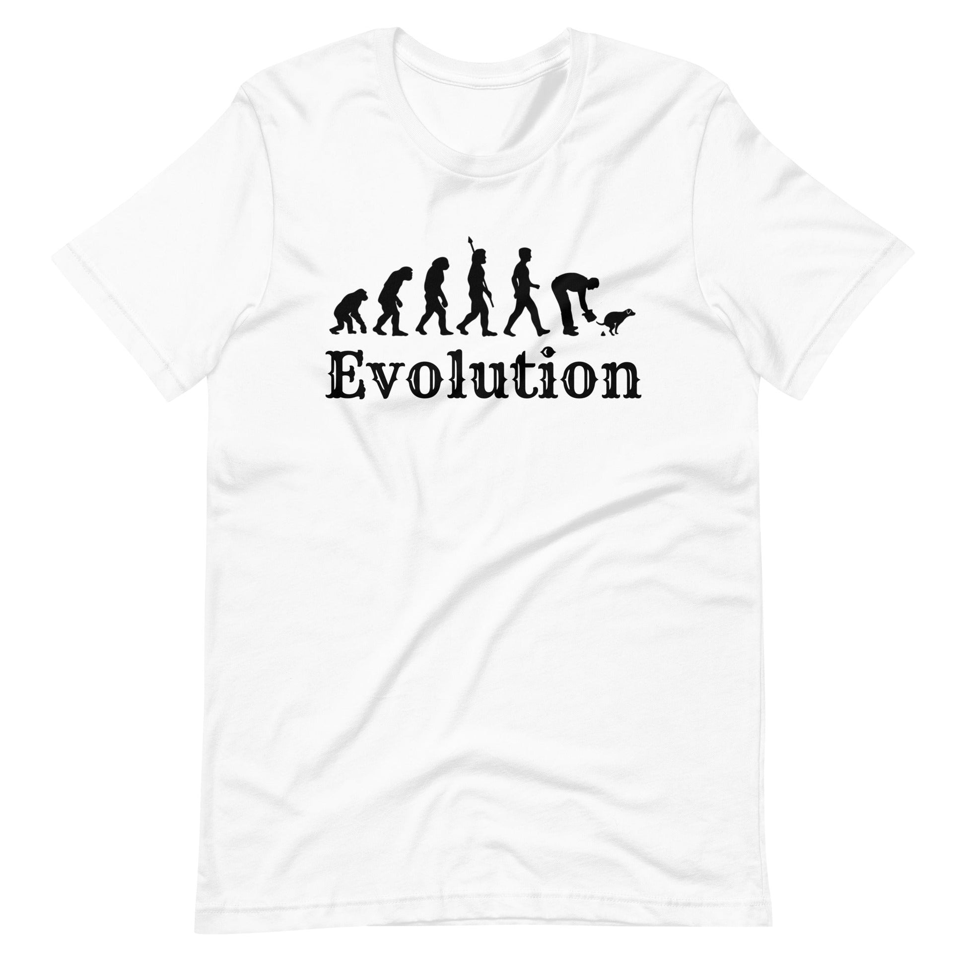 Dog Owner Evolution T-Shirt | Poop Pickup Humour | Premium Eco Tee - Jessie's Art Shop