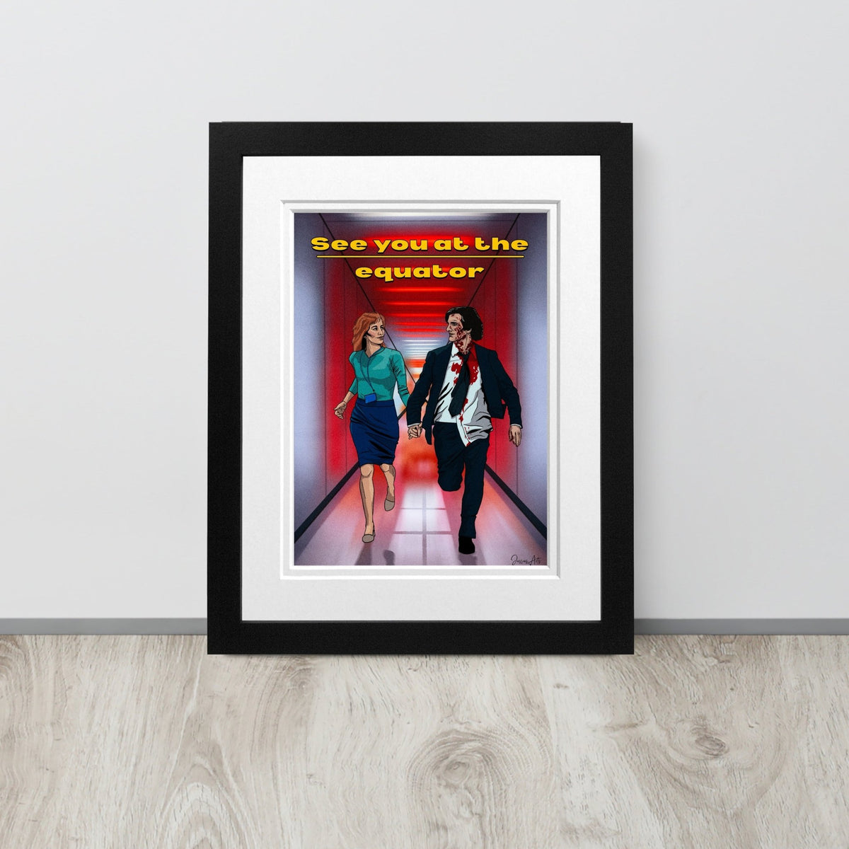 Helly R Banner Helly R and Mark S | Season 2 finale Severance Art Print | Equator ...