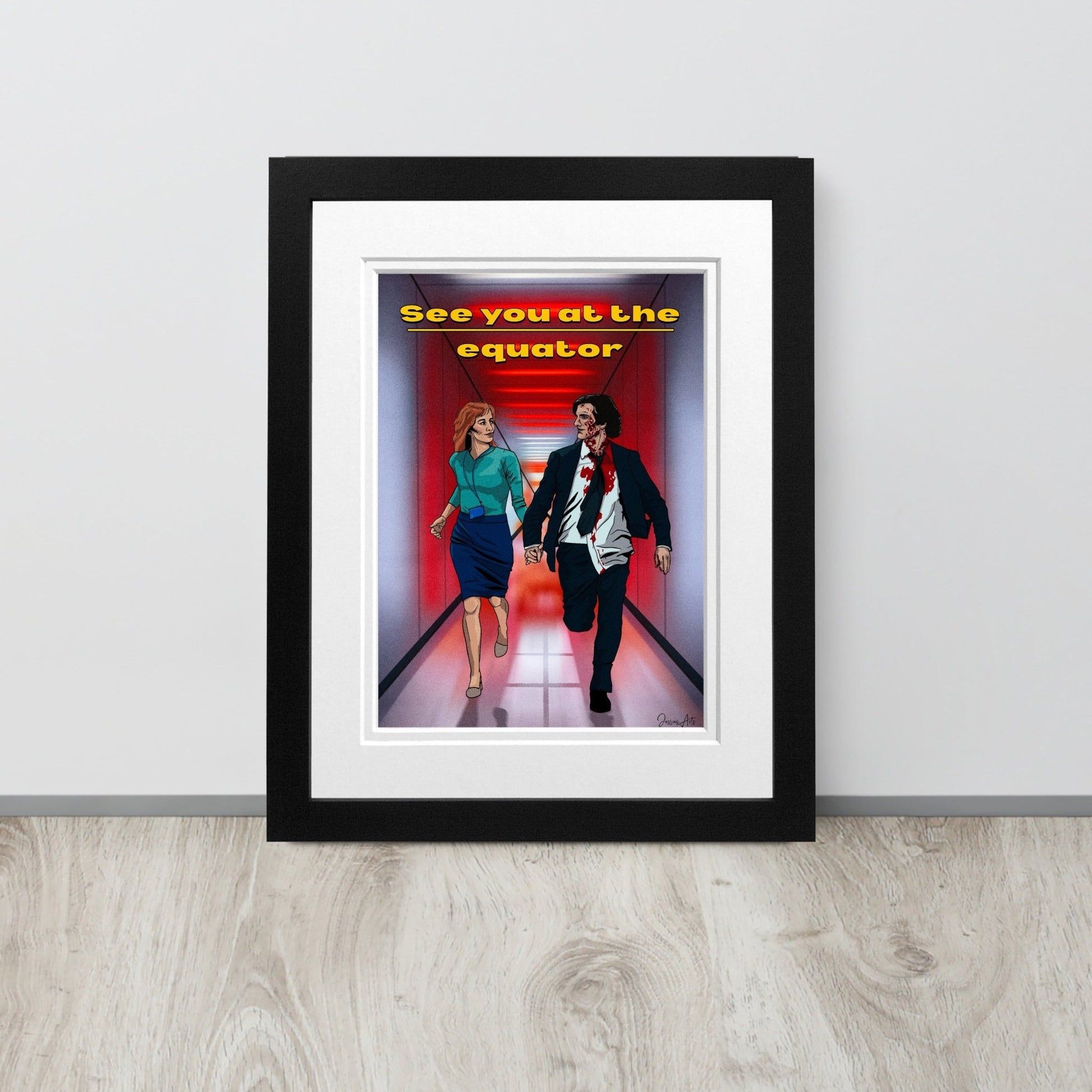 Helly R & Mark S | Season 2 finale Severance Art Print | JHollyArt Fan Art | Premium Poster - Jessie's Art Shop