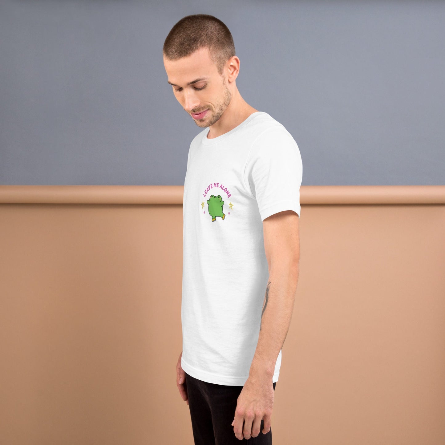 Leave Me Alone Funny frog T-shirt | Premium tee - Jessie's Art Shop