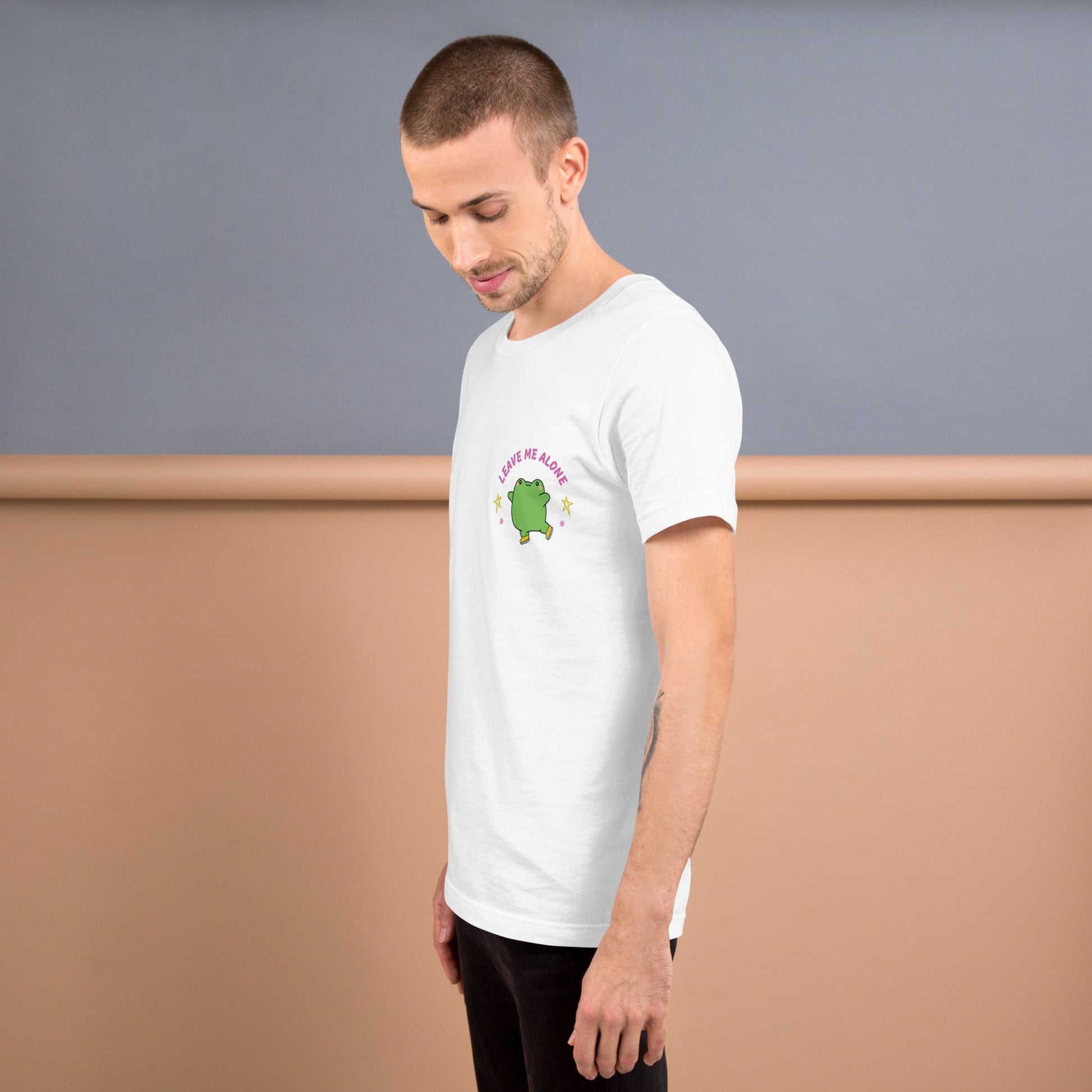 Leave Me Alone Funny frog T-shirt | Premium tee - Jessie's Art Shop