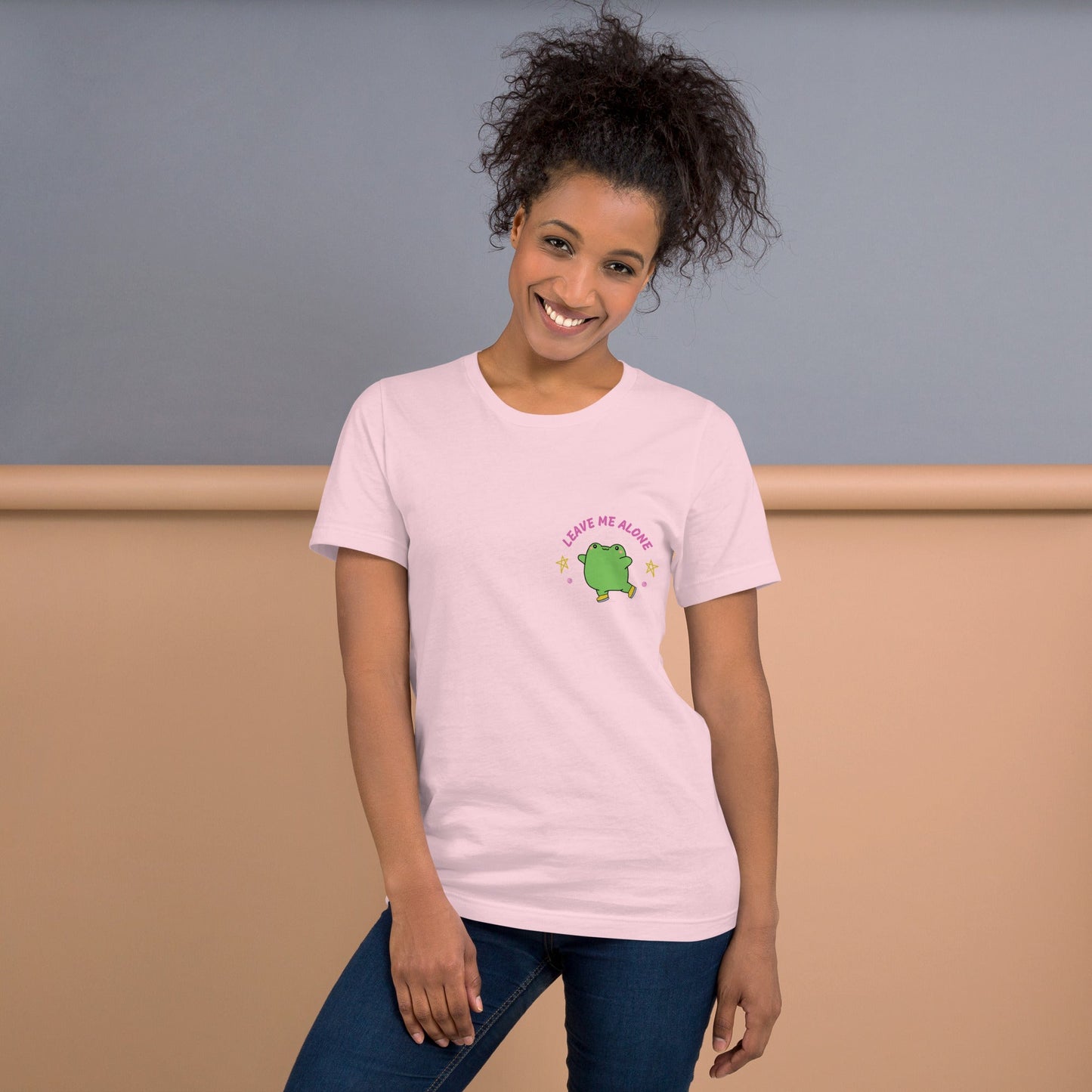 Leave Me Alone Funny frog T-shirt | Premium tee - Jessie's Art Shop