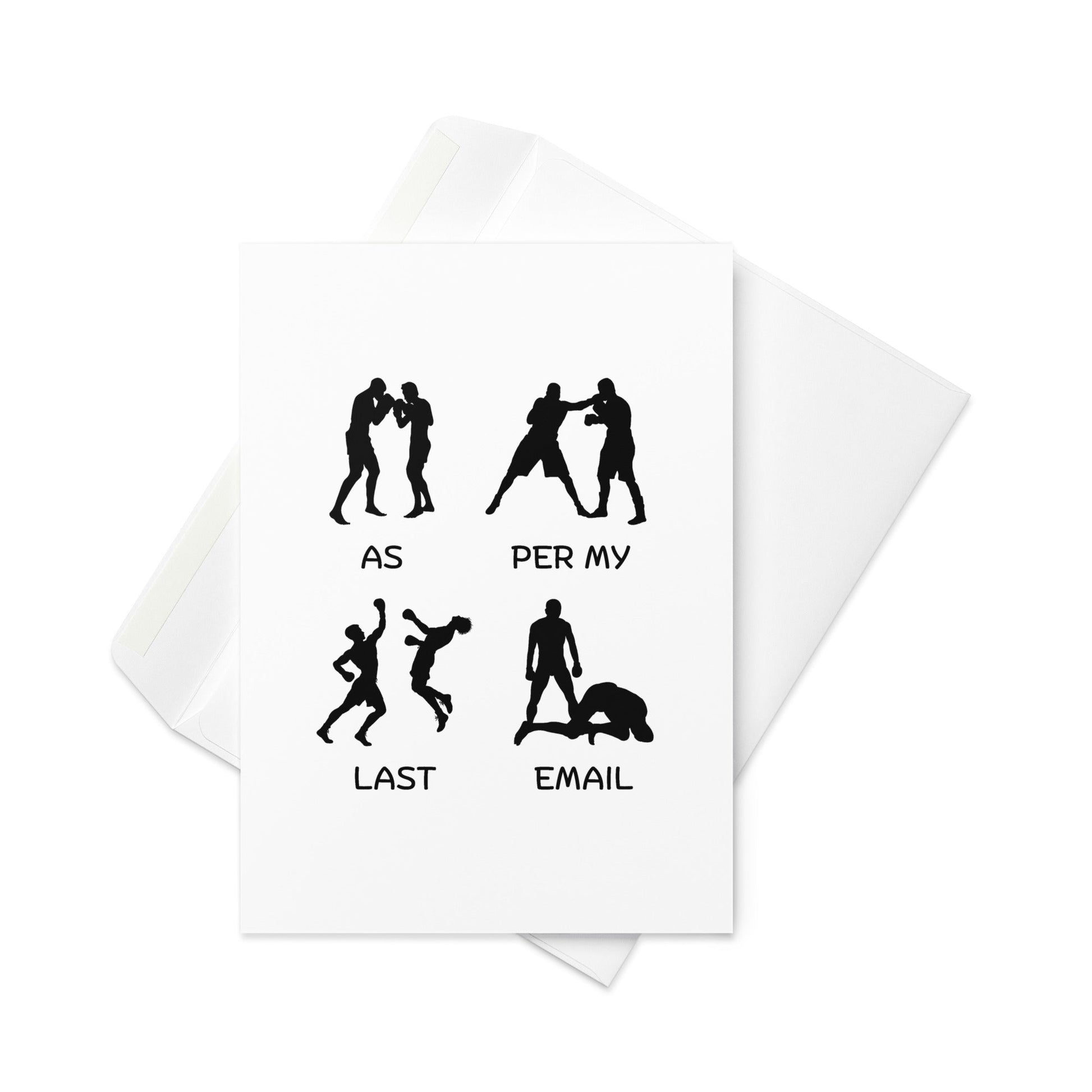 Office humour card | As Per My Last Email | Funny Large A5 card - Jessie's Art Shop