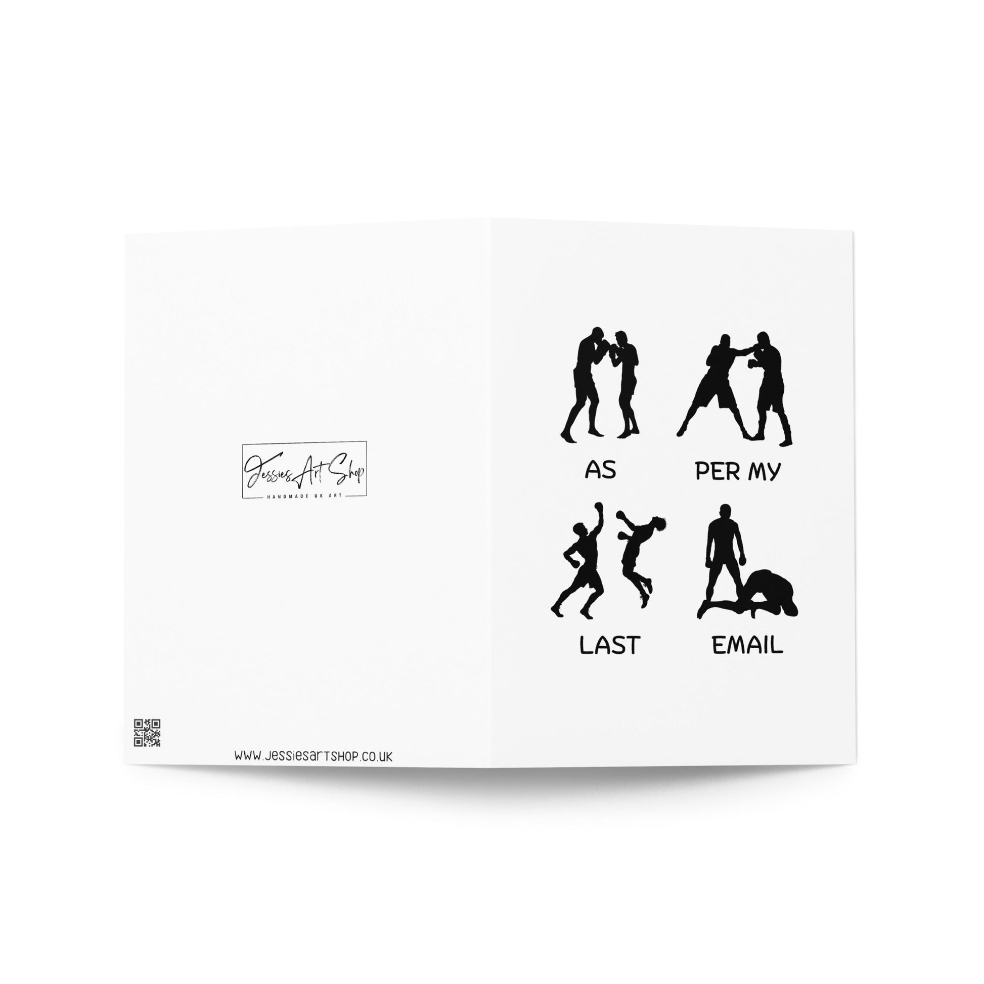 Office humour card | As Per My Last Email | Funny Large A5 card - Jessie's Art Shop
