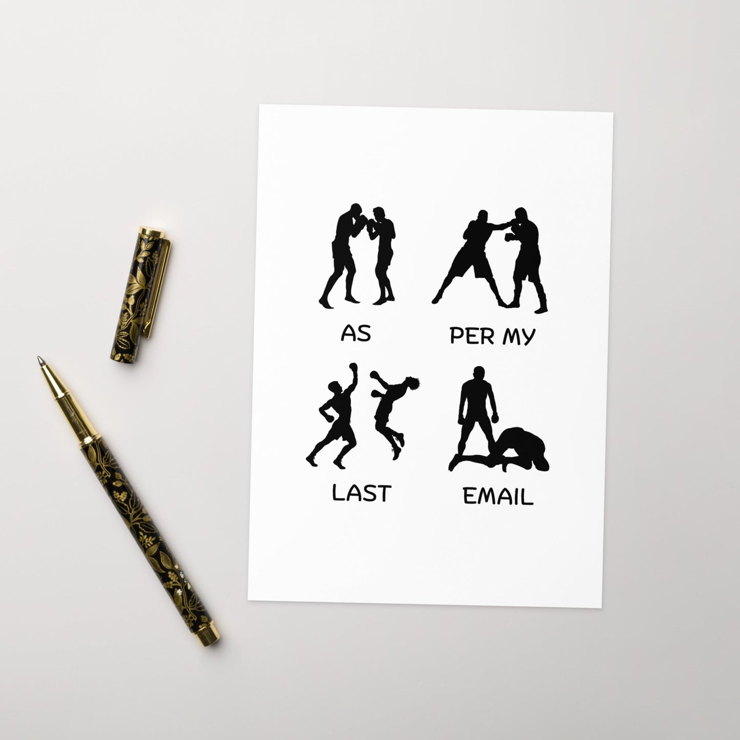 Office humour card | As Per My Last Email | Funny Large A5 card - Jessie's Art Shop