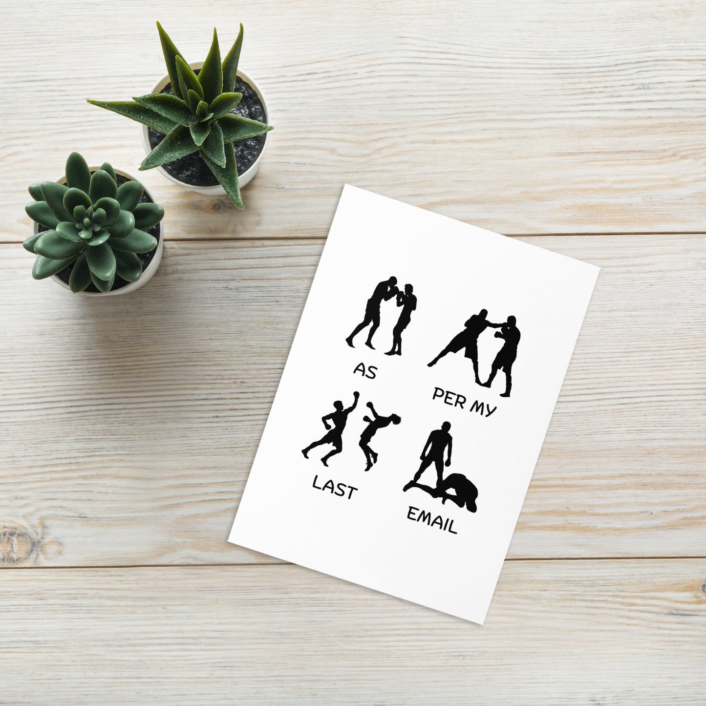 Office humour card | As Per My Last Email | Funny Large A5 card - Jessie's Art Shop
