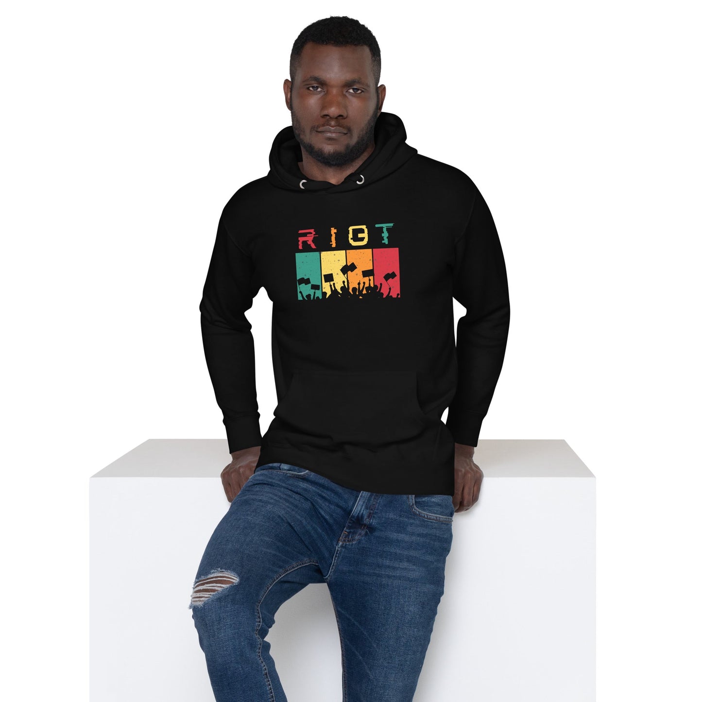 RIOT unisex hoodie | protest | political activism tee | premium quality eco-friendly top - Jessie's Art Shop