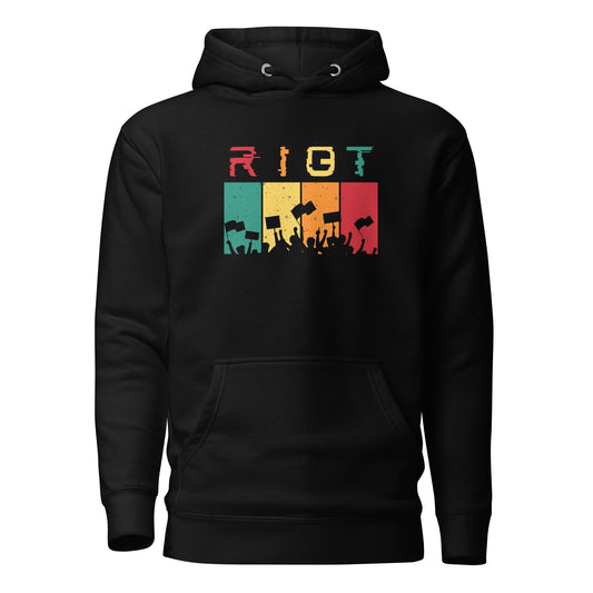 RIOT unisex hoodie | protest | political activism tee | premium quality eco-friendly top - Jessie's Art Shop