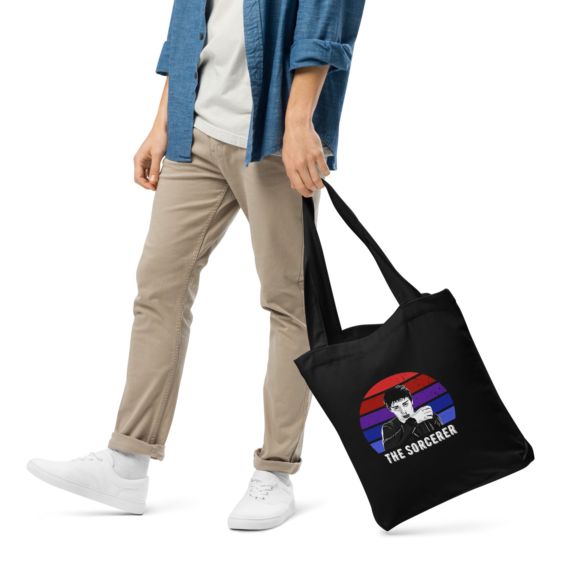 Will Byers Stranger Things Tote Bag | Black. Season 5 episode 4 merch. Will with powers looking hot after wiping the blood away from his nosebleed. The Sorcerer. 