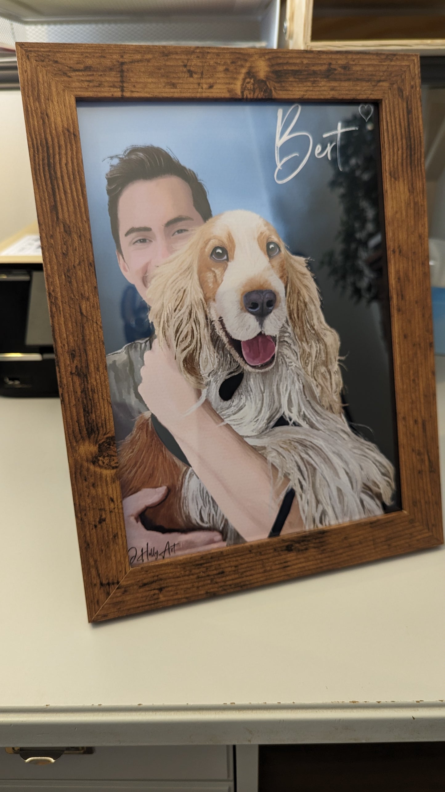 Retrato de mascota personalizado | Pintura personalizada de perro o gato | Impresión estilo óleo sobre lienzo