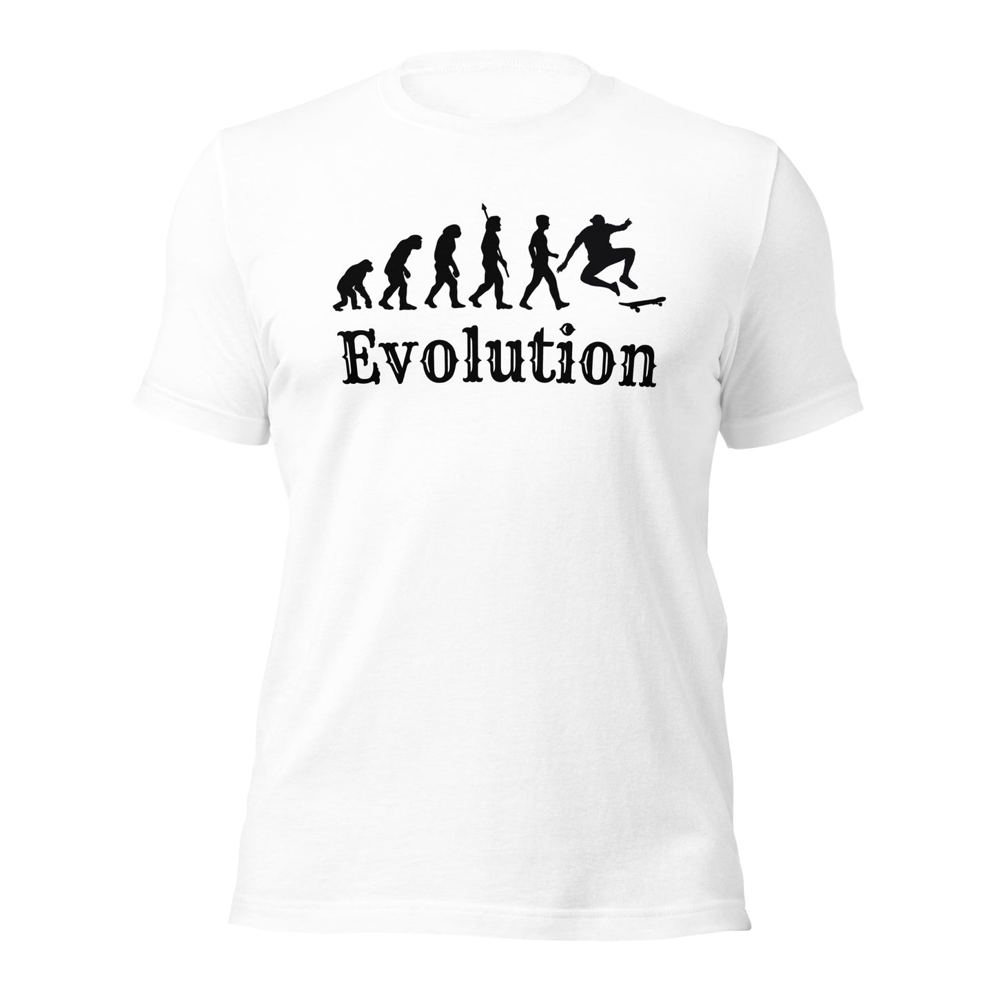 Skateboard Evolution T-Shirt | Skateboarder Design | Premium Eco Tee - Jessie's Art Shop