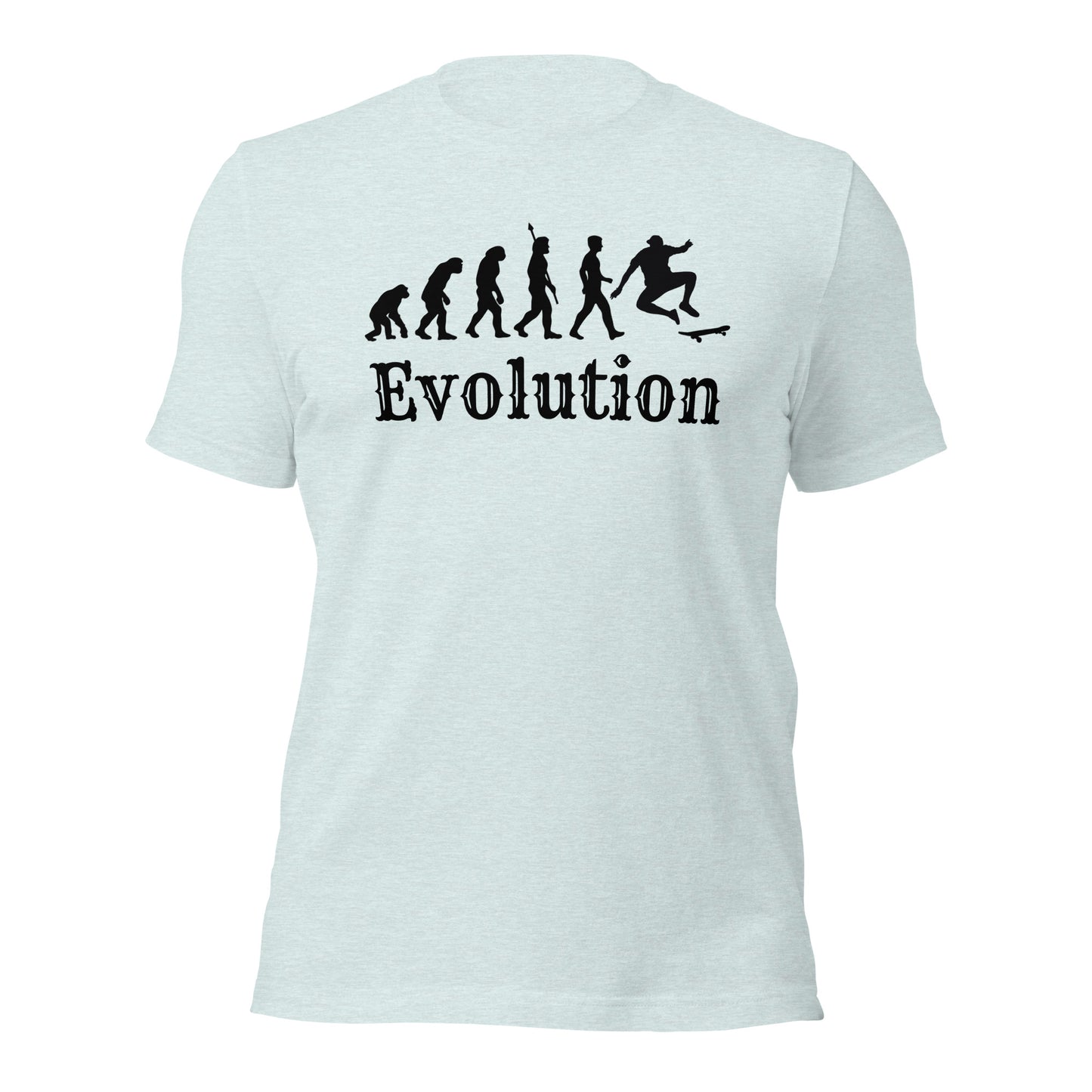 Skateboard Evolution T-Shirt | Skateboarder Design | Premium Eco Tee