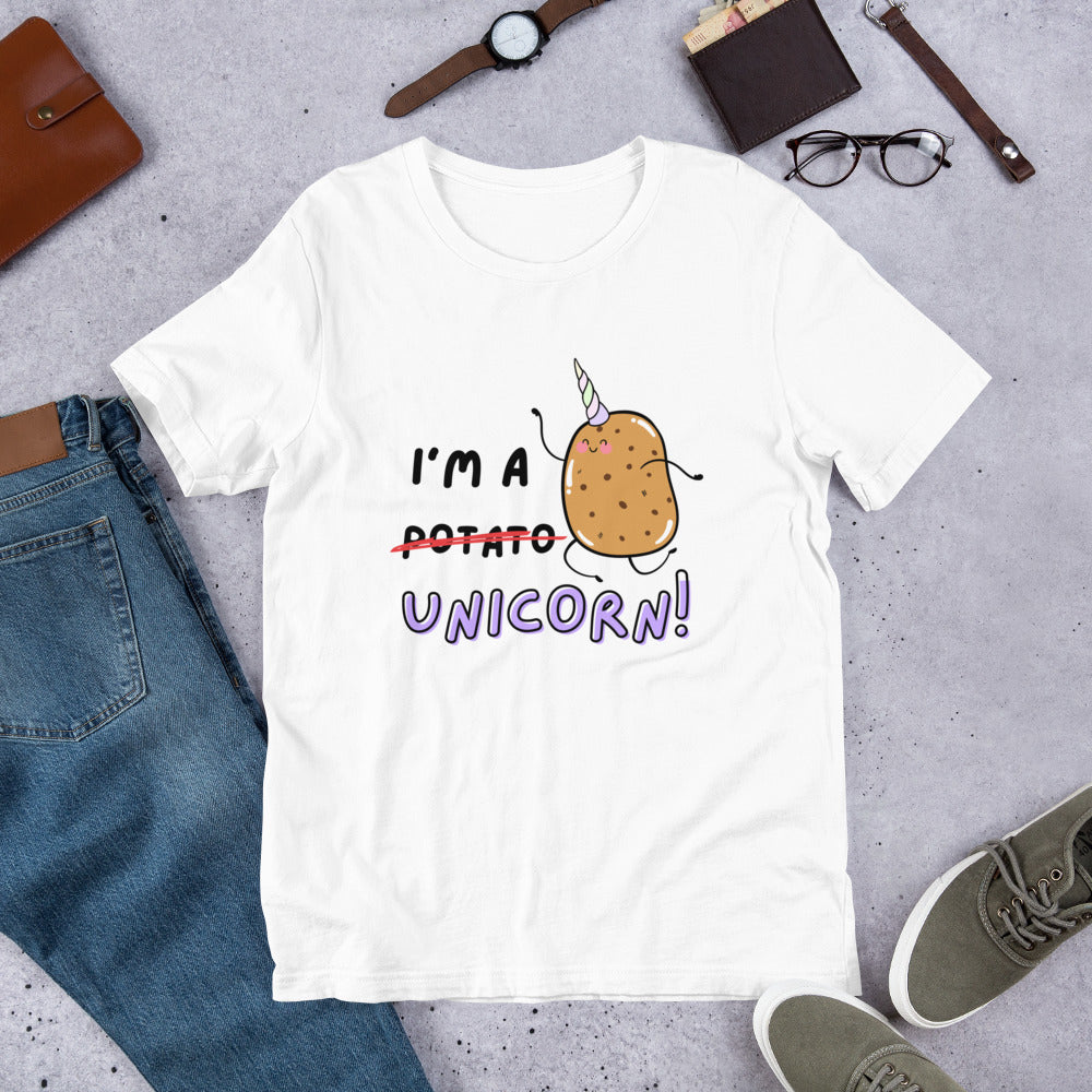 I'm a unicorn / potato T-shirt | premium quality eco-friendly tee