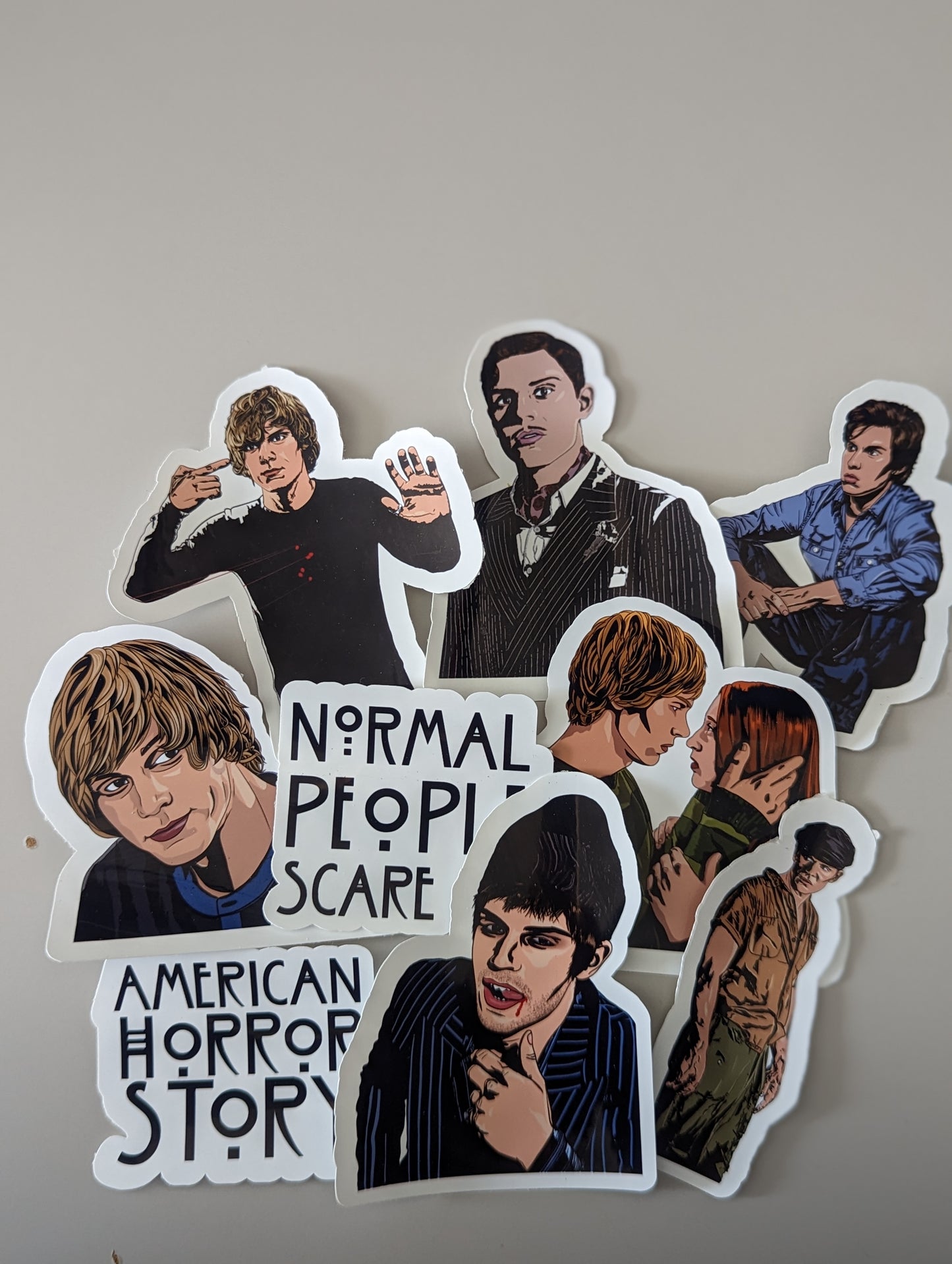 American Horror Story AHS Stickers | Eco-Friendly & Waterproof | Pack of 10