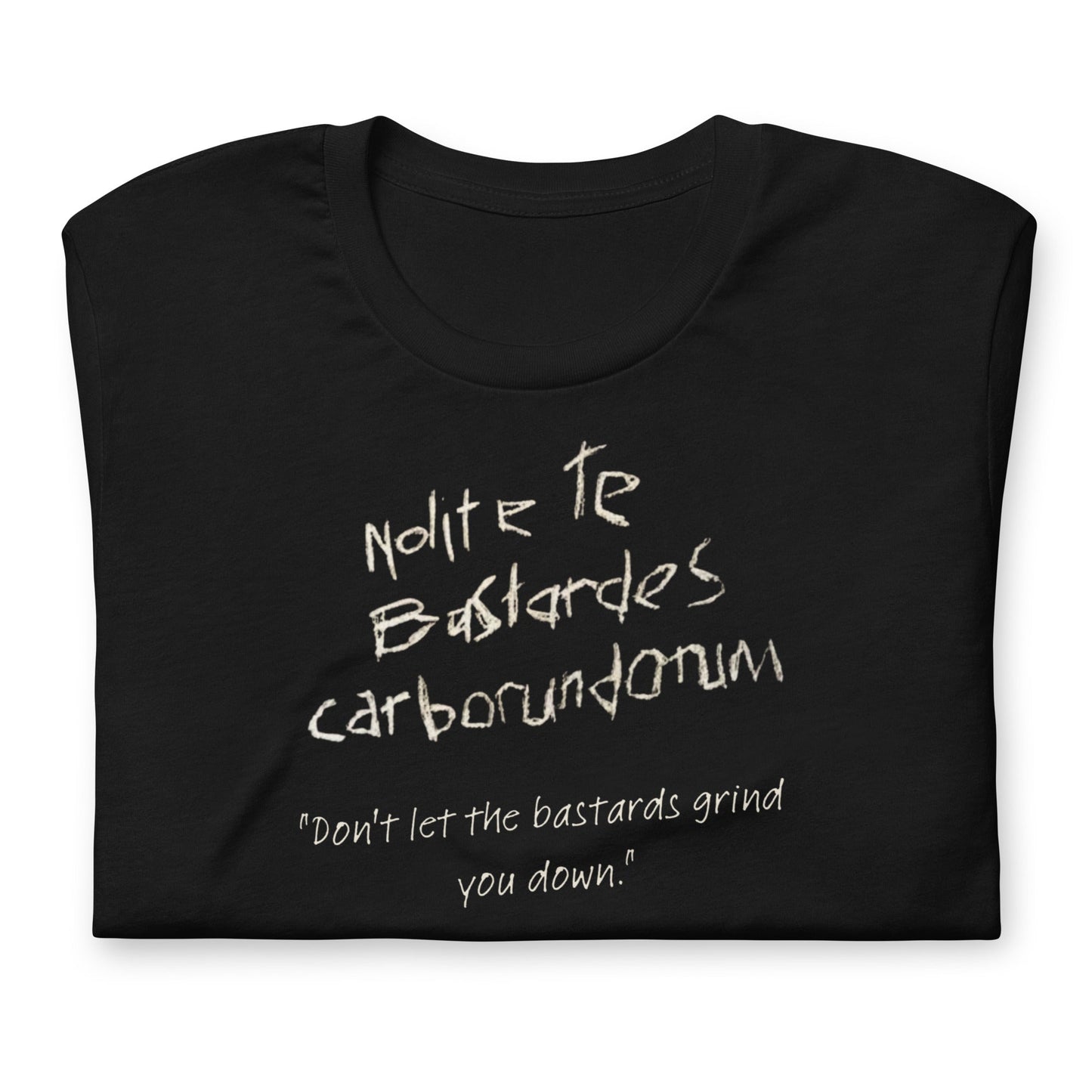 The Handmaid's Tale T-shirt | June Osborne | Latin Quote | Don't let the bastards grind you down | Premium tee - Jessie's Art Shop
