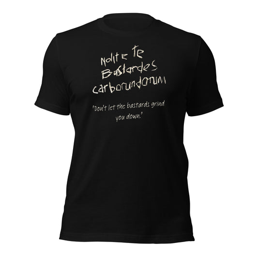 The Handmaid's Tale T-shirt | June Osborne | Latin Quote | Don't let the bastards grind you down | Premium tee - Jessie's Art Shop