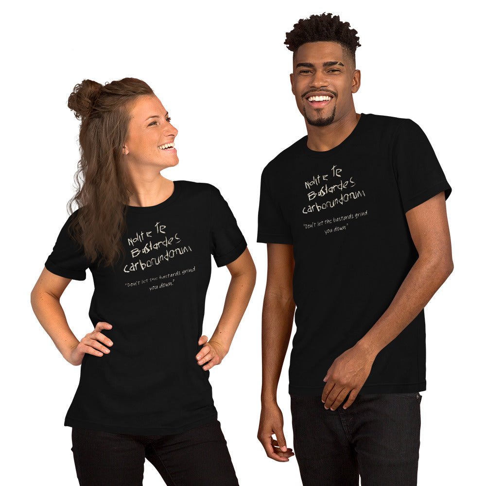 The Handmaid's Tale T-shirt | June Osborne | Latin Quote | Don't let the bastards grind you down | Premium tee - Jessie's Art Shop