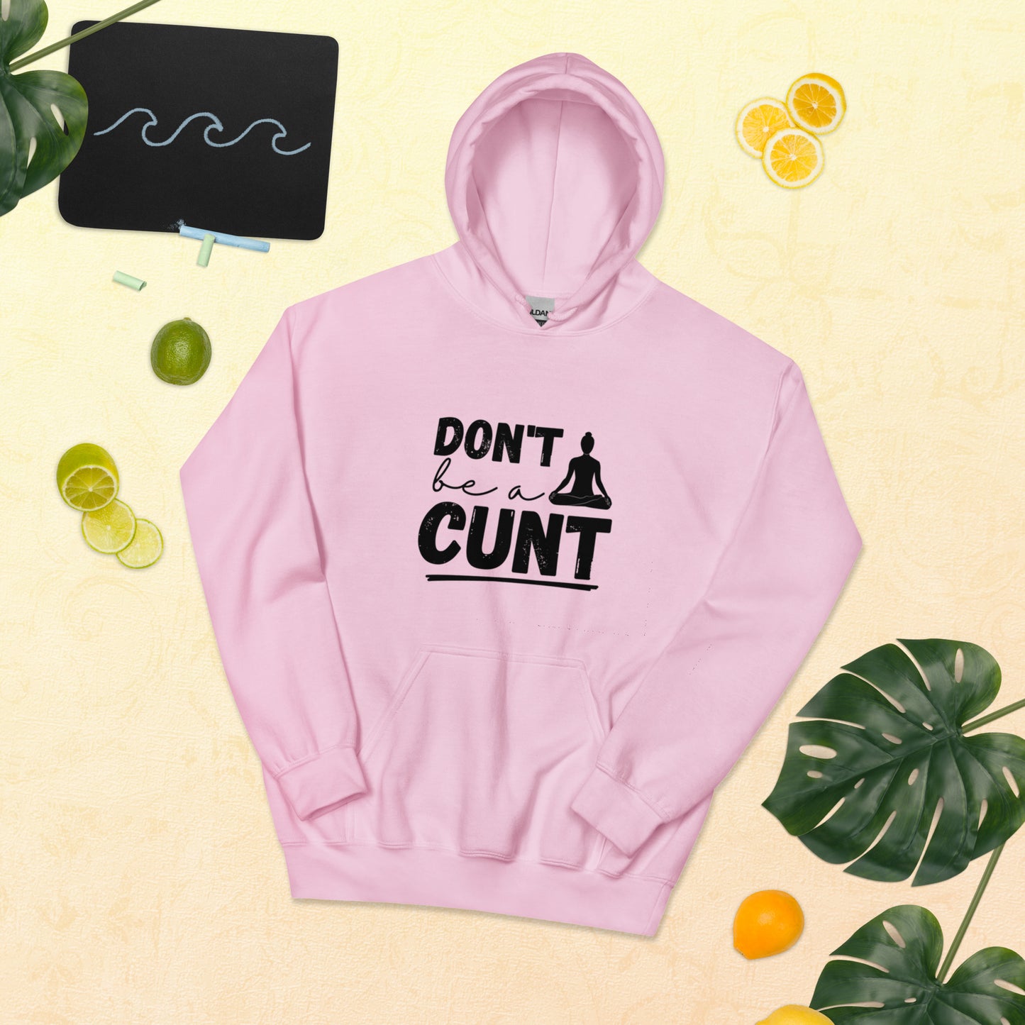 Don't Be a C*nt Hoodie | Funny Eco friendly sustainable clothing - Jessie's Art Shop