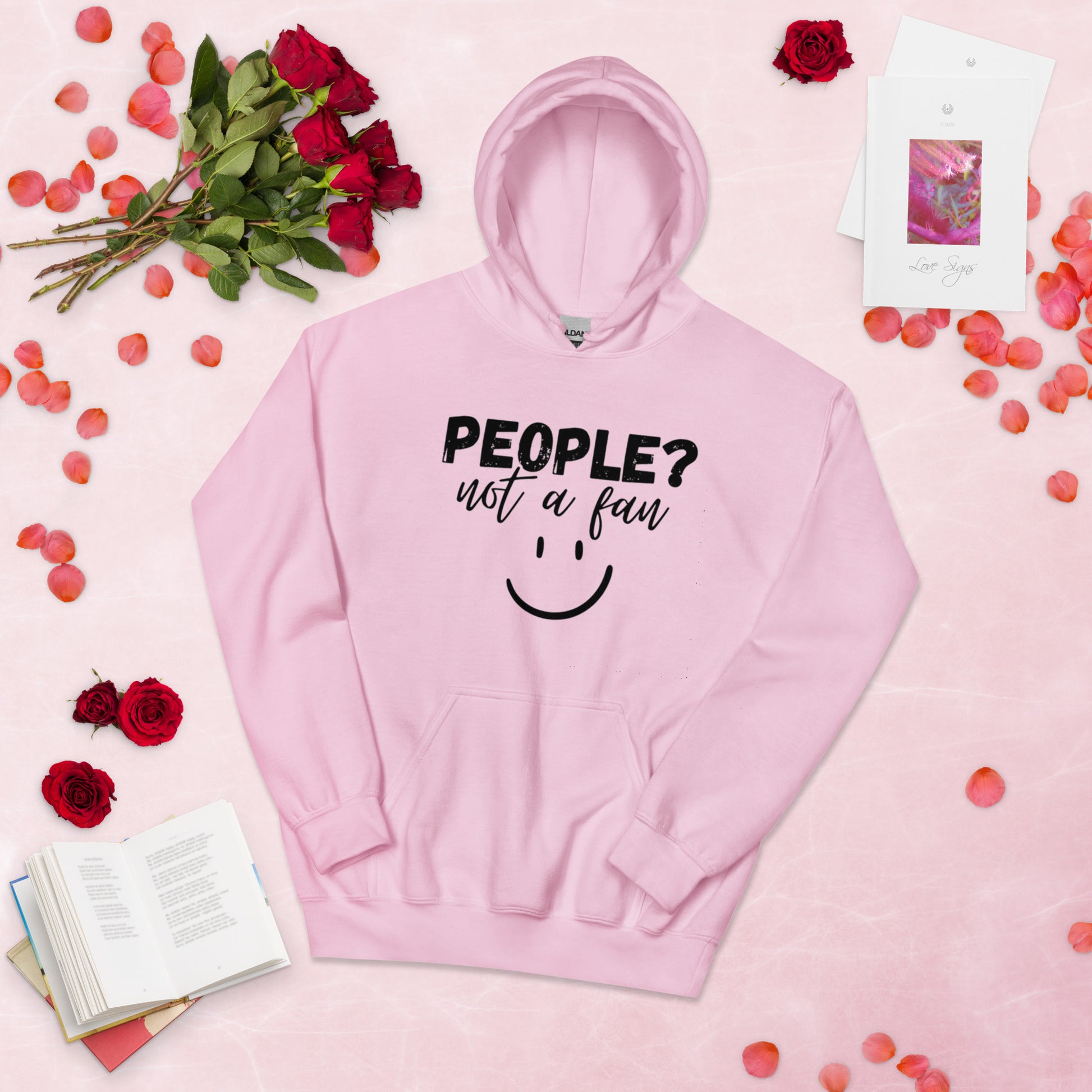 People? Not a fan Hoodie | Funny Eco friendly sustainable clothing - Jessie's Art Shop