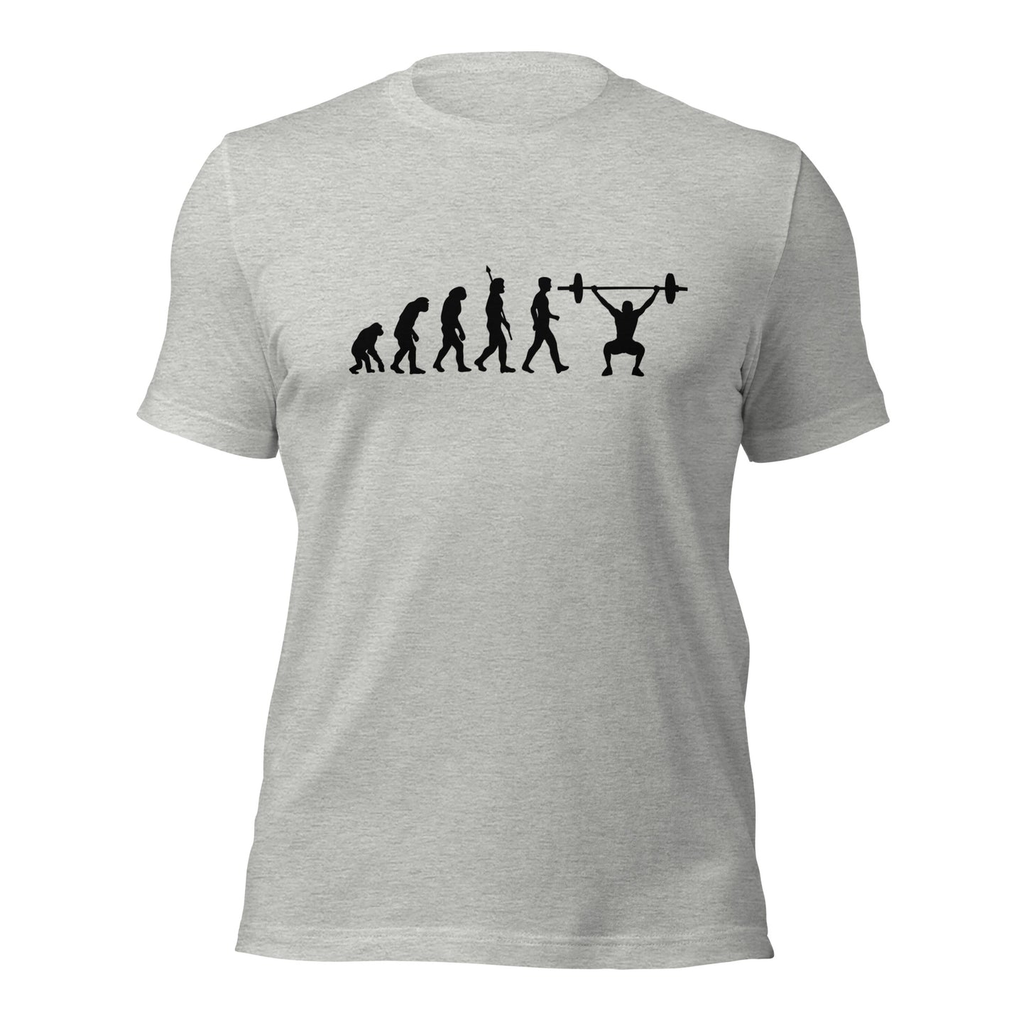 Camiseta de levantador de pesas Evolution of Humans | Camiseta ecológica de primera calidad