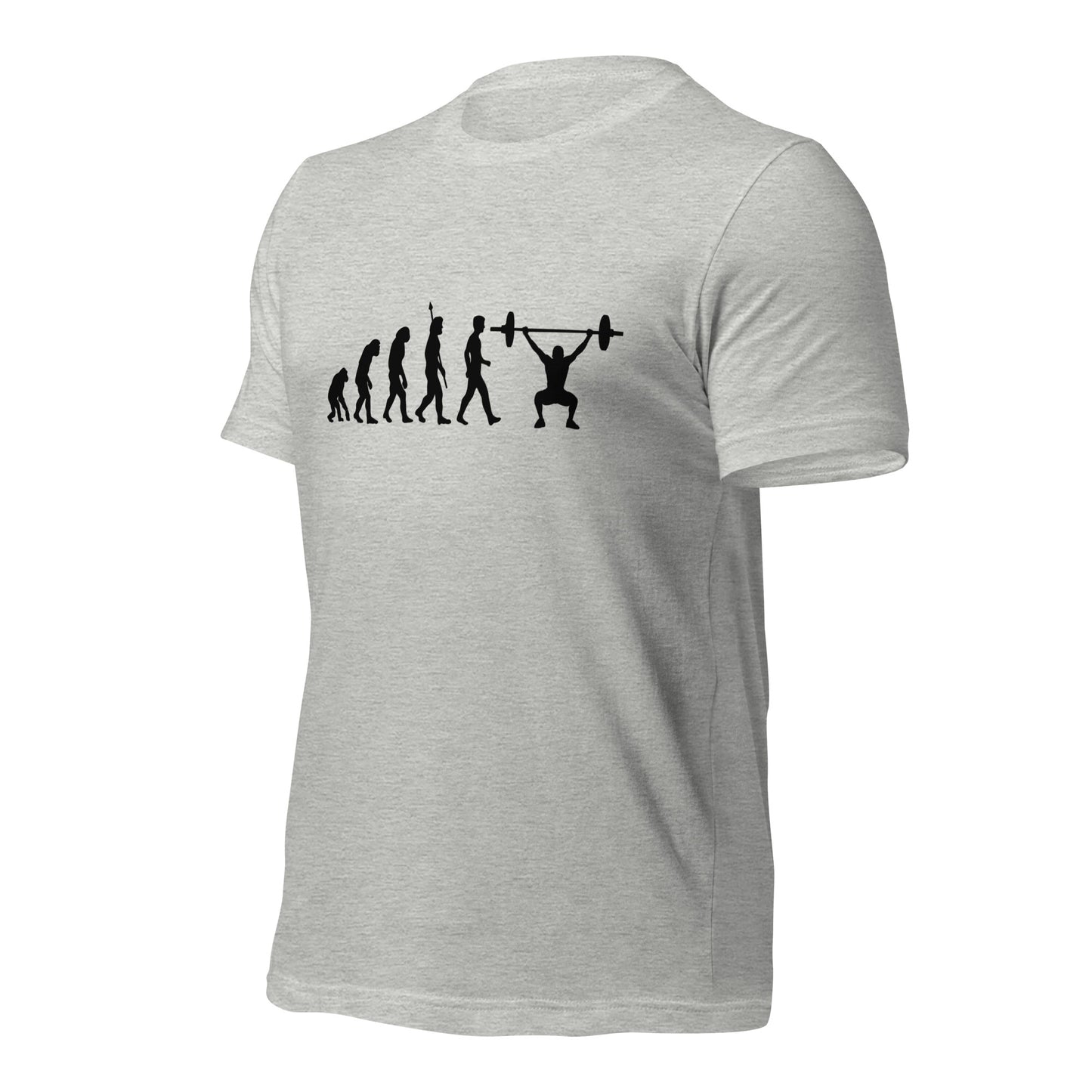 Camiseta de levantador de pesas Evolution of Humans | Camiseta ecológica de primera calidad