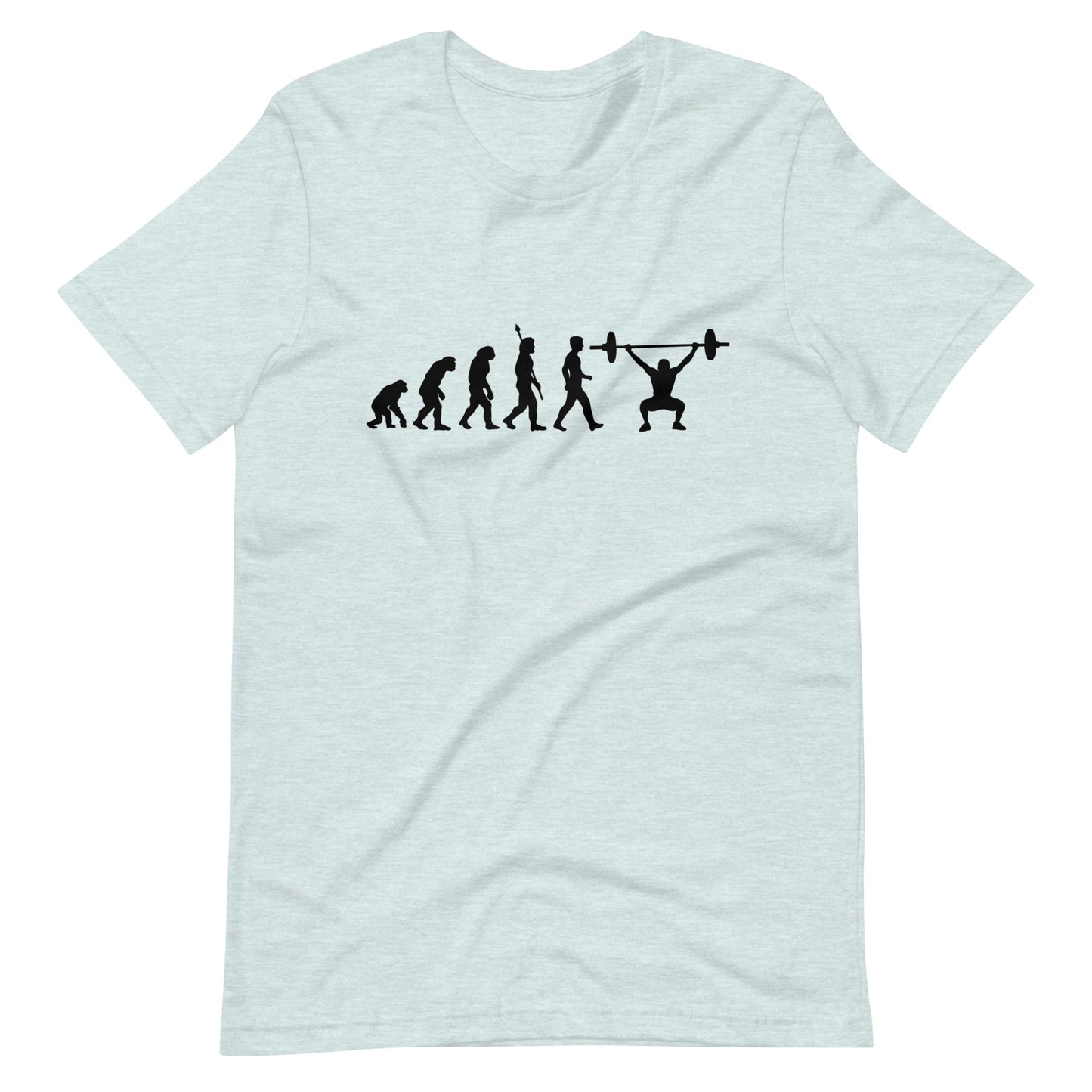 Evolution of humans weightlifter T-shirt | premium quality eco-friendly tee