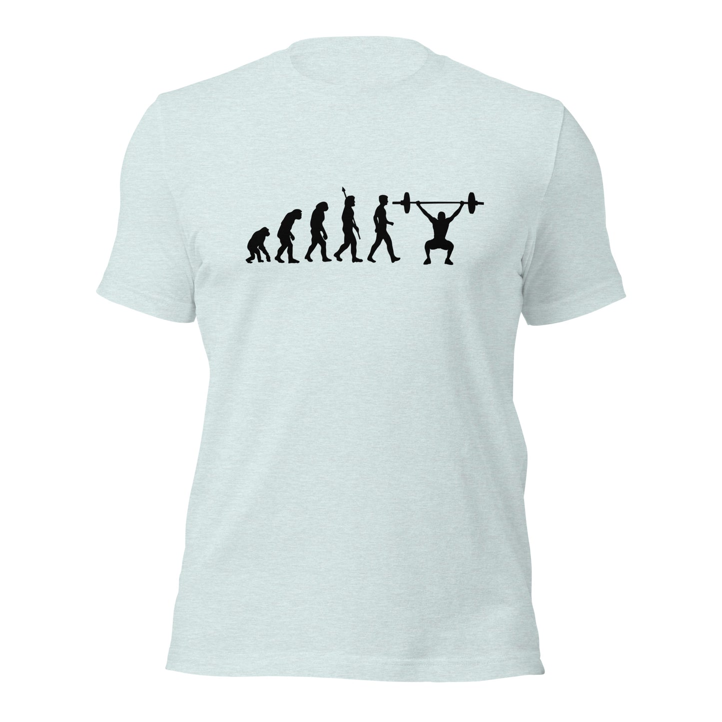 Evolution of humans weightlifter T-shirt | premium quality eco-friendly tee