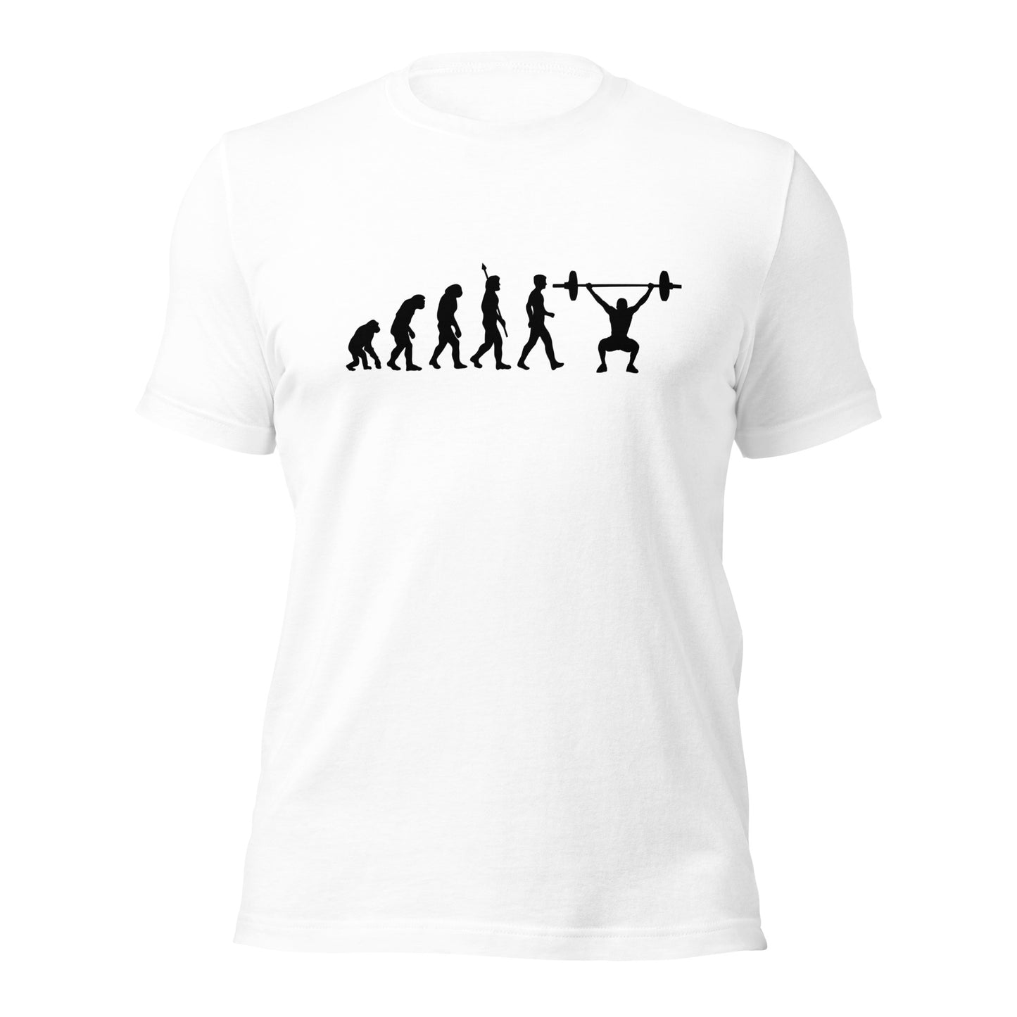 Camiseta de levantador de pesas Evolution of Humans | Camiseta ecológica de primera calidad