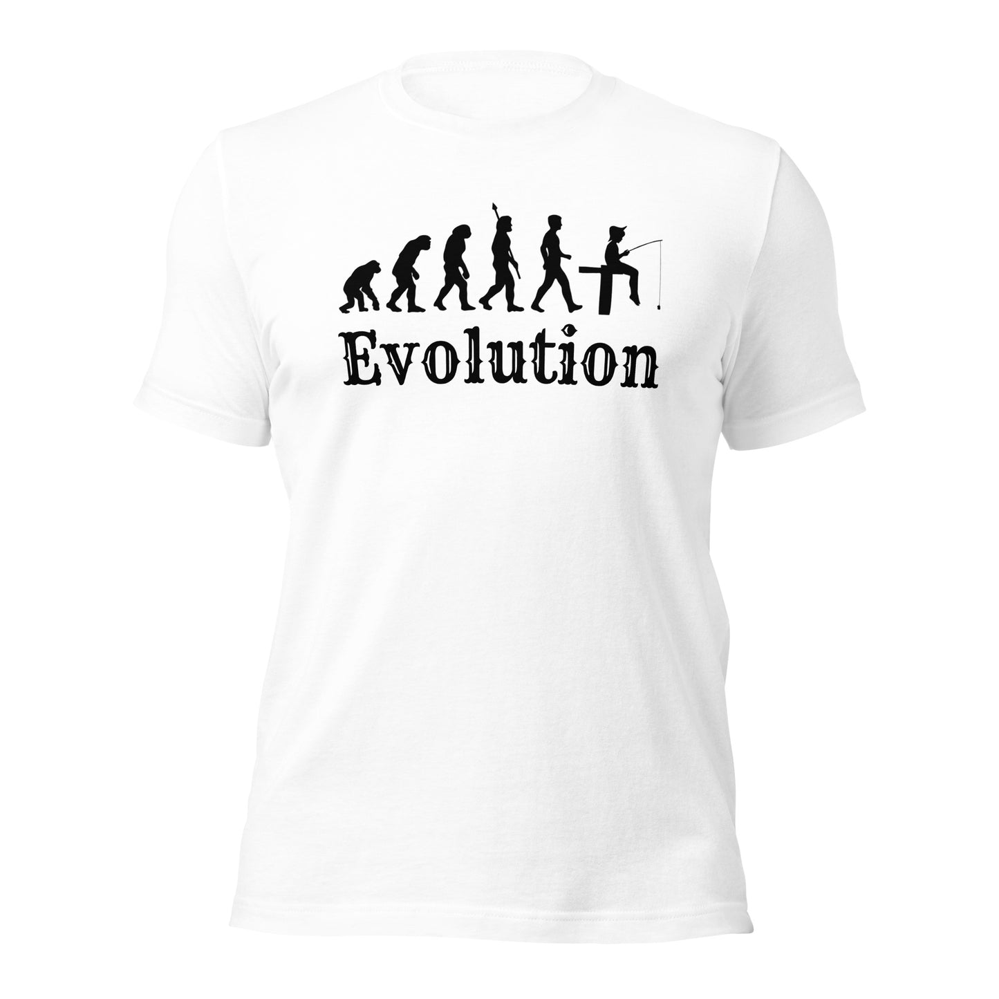 Fishing Evolution T-Shirt | Fisherman Design | Premium Eco Tee - Jessie's Art Shop